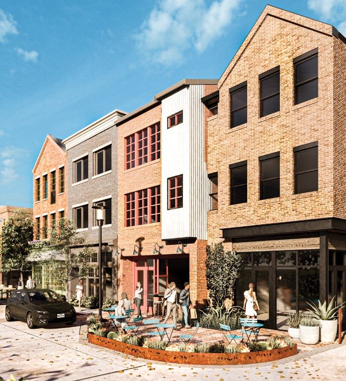 Town-center buildings